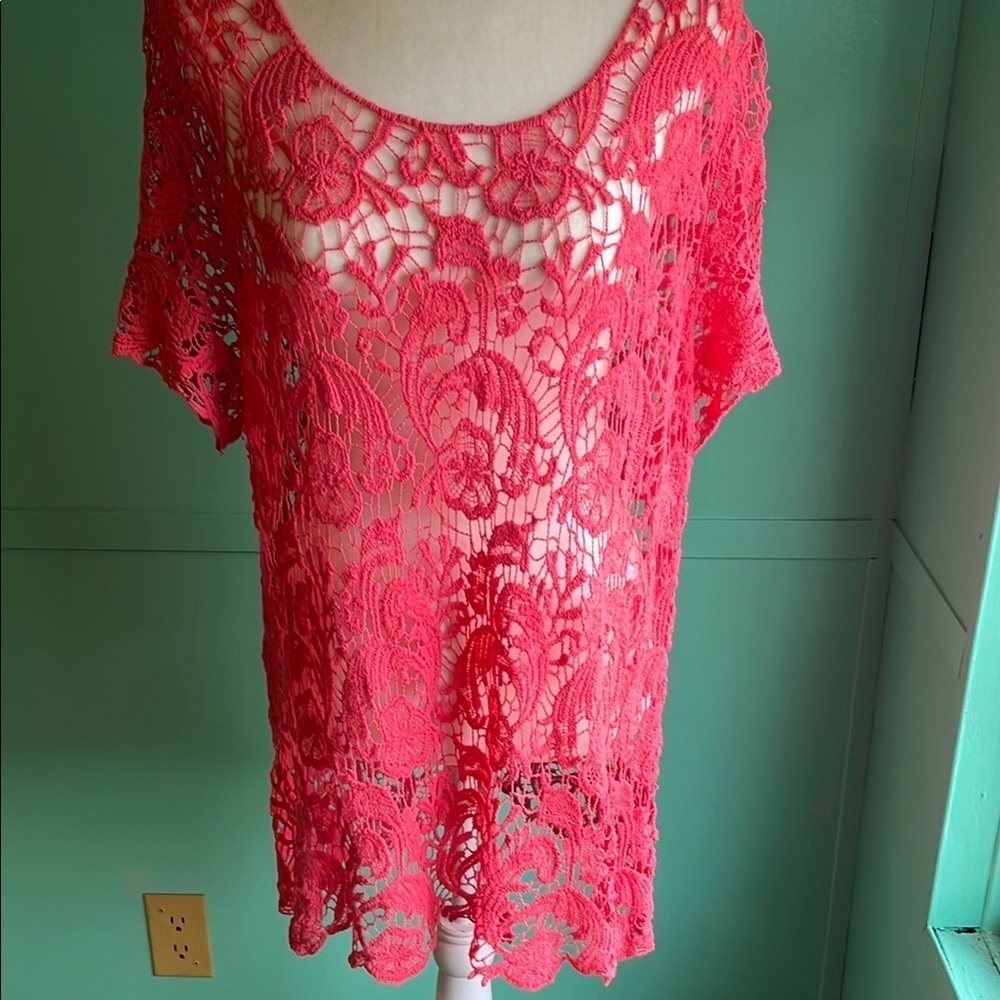 Crochet roses tunic new